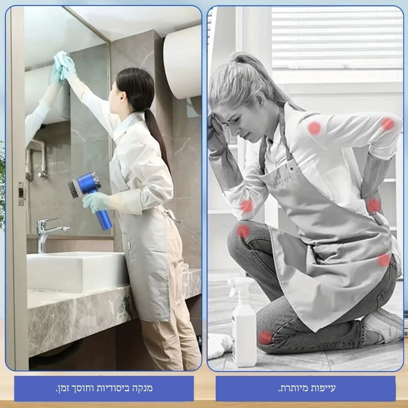 קלין פרו 5 ב-1 – הניקיון העמוק בלי מאמץ ובלי כאבים