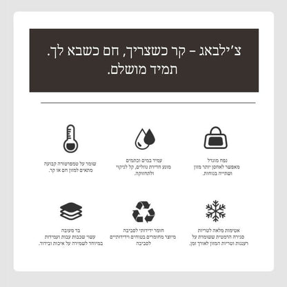 צ’ילבאג – התיק ששומר על  האוכל שלך בכל מקום