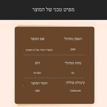 מסאז'ר 6 איקס – מכשיר העיסוי שכולם מדברים עליו השנה