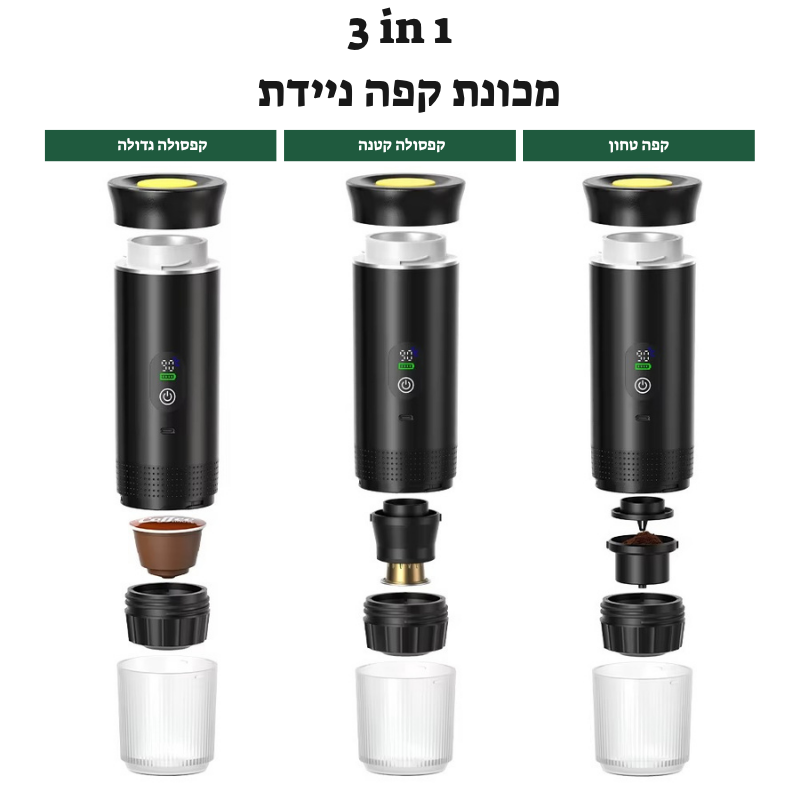 מכונת קפה ניידת- קפה אמיתי, בכל מקום בעולם