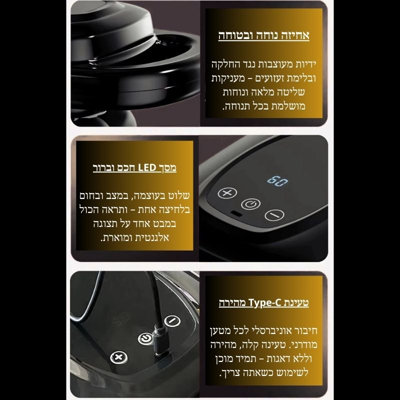 מסאז'ר 6 איקס – מכשיר העיסוי שכולם מדברים עליו השנה