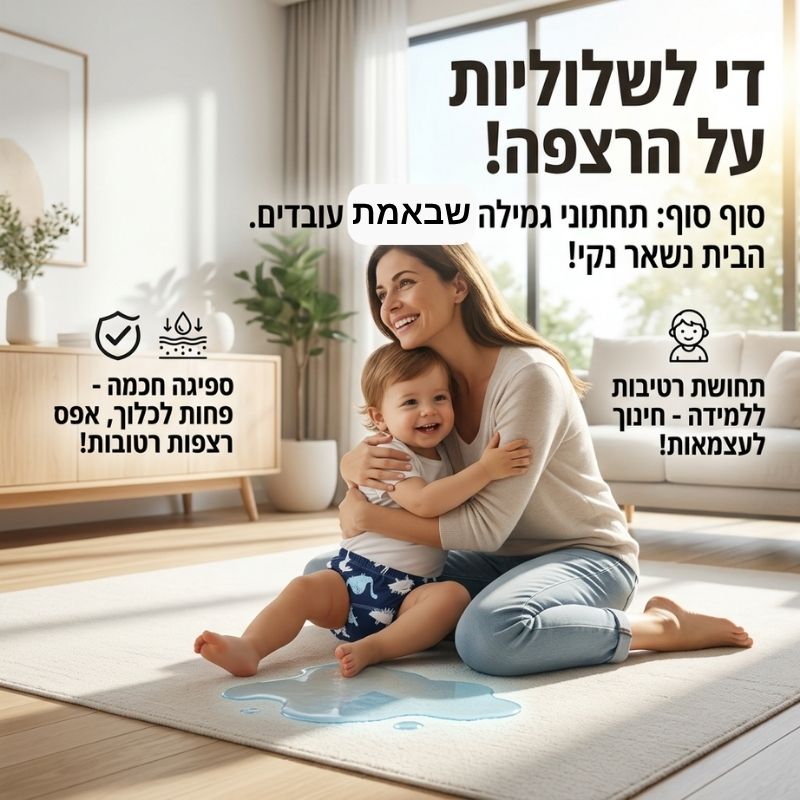 תחתוני גמילה רב פעמיים – לילד שלנו מגיע להיגמל בדרך חכמה יותר