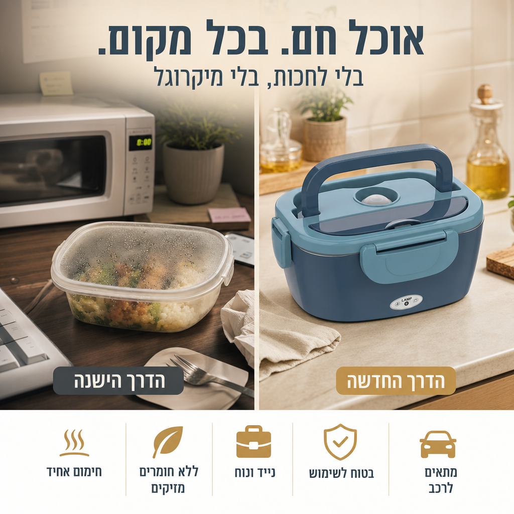 Lunch Heat Pro – ארוחה ביתית חמה בכל מקום